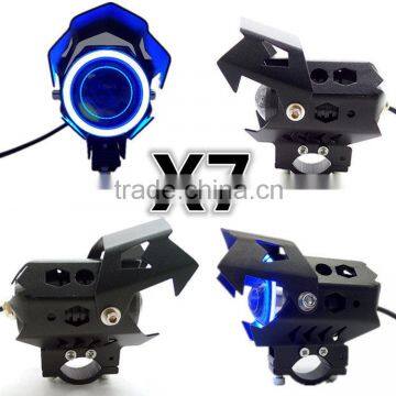 WEIKEN 15W Black Moto Motorcycle Bullet Led Headlight/ Motorcycle Spar Accessories photo-5