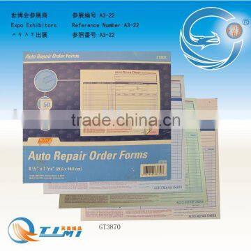 AUTO REPAIR Forms business forms Sales Order Book Job Work Order Book