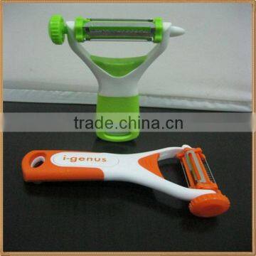 2014 cheap best sale plastic potato vegetable apple shrimp onion 3in1 Fruit peeler