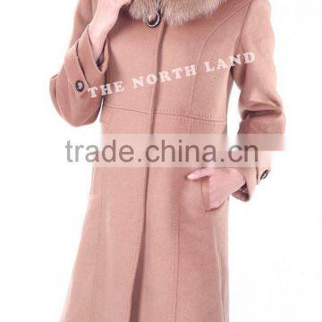 cashmere coat with fur