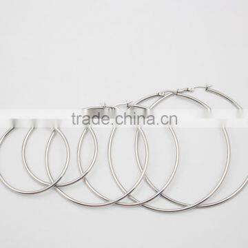 Fine Jewelry 2016 Stainless Steel 3pcs Big Hoop Earrings Set