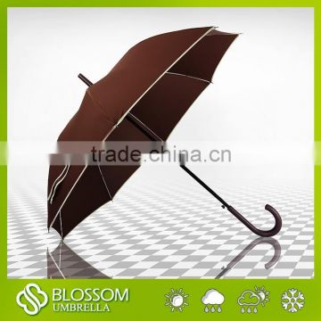 Hot sell black coating outdoor promotion straight umbrella