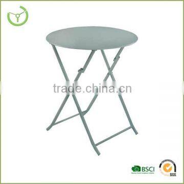 Metal round table-High metal round folding table for restaurant using