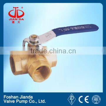 threaded end copper tee ball valve