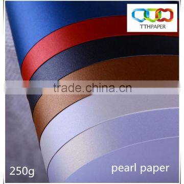 250g pearlescent paper with different colors for taps/wedding cards/covers/paper bag