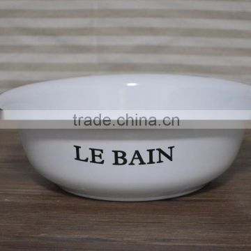 2044 Metal enamel basin with customized logo and color