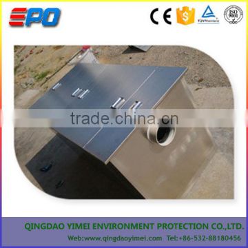 stainless steel 304 oil and grease trap for kitchen