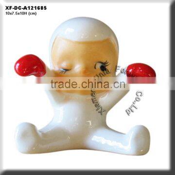 ceramic snow baby figurine