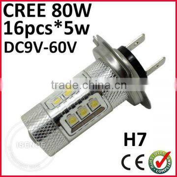 hot led crees 80w fog lamp h7 headlight fog light car led light