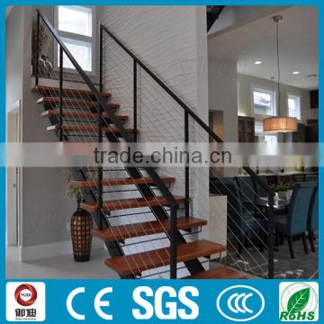 modren decorative interior used metal wooden staircase