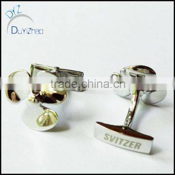 Fashion simple design metal Cufflinks