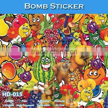 HD-015 Air Bubble Free Easy Install Vehicle Wrap Bomb Sticker Car Body Color Film