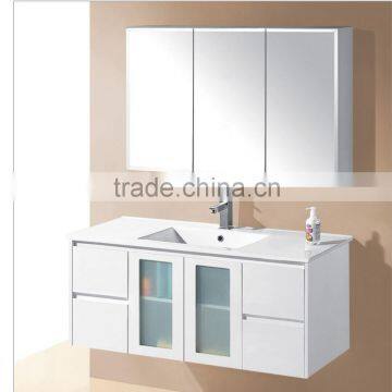 Hotel modern design bathroom vanity cabinet with double sink