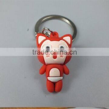 New develop Soft PVC keychain double face Soft rubber KEY ACCESSORIES,cell phone keyring