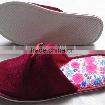 bowknot style ladies indoor slipper