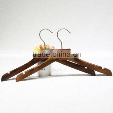 QingDa factory Hot Sale wooden craft coat hangers for display