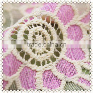 lace fabric in embroidery