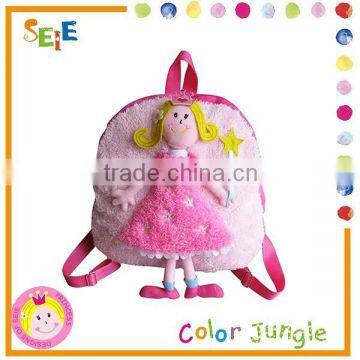 Cute girl decro back pack school bag for kid bag