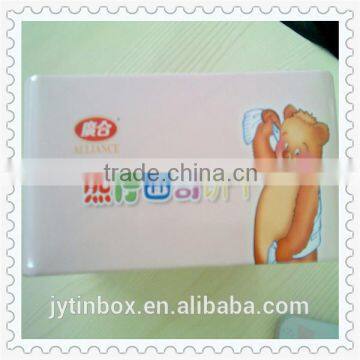 2015 Best Selling With Cute Picture Square Cookie Metal Tin Box photo-3