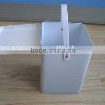 tin can packaging /rectangular tin box washing boxes handle tin box