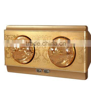 Wall Mounted Bathroom Electric Heater With 2 Infrared Lamps 550W