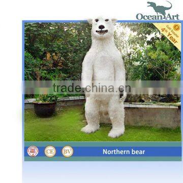 White polar bear animatronic bear