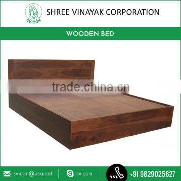 Classic and Comfortable Design Wooden Double Bed at Competitive Price