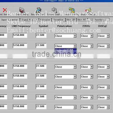 Qpsk to Qam Transmodulator(8*DVB-S/S2+4*ASI In,4*DVB-C RF Out) photo-2