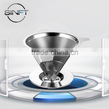 Sinft ODM 304 SS Best Metal 1 cup coffee filters, cup top coffee filter