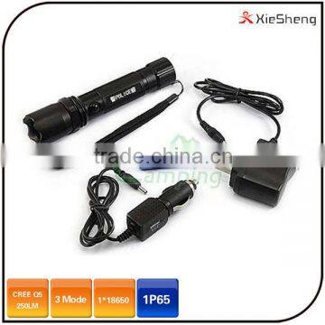 5W CREE XM-L2 led torch light rechargeable high power flashlight