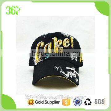 Newest Design Fitted Diamond Cotton Golf Baseball Cap