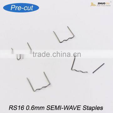 Pre-cut 0.6mm RS16 SEMI-WAVE U Shape Stainless Steel Staples,ST-008P