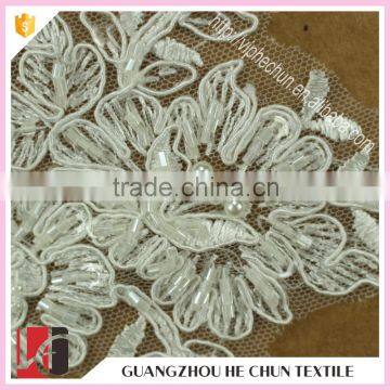HC-2715-1 Hechun Hot Summer Sell 2016 Crochet Flower Bridal Appliques photo-3