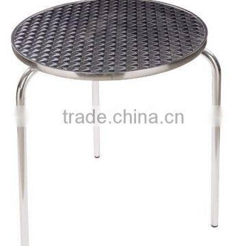 Stainless steel outdoor table