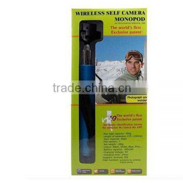 New 2 in 1 Wireless Zoom Fucntion Monopod Bleutooth Selfie Stick