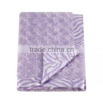 hot sale purple rosette blanket