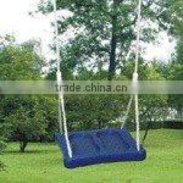 plastic footrest seat swing with PE rope