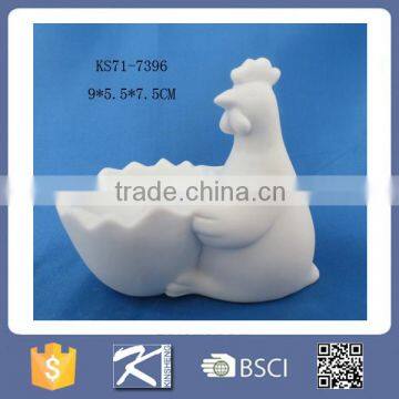 2016 Kinsheng Hotsale Porcelain Chicken-shaped Egg Cup Holder