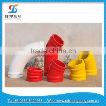 High wear resisting concrete pump twin wall elbow