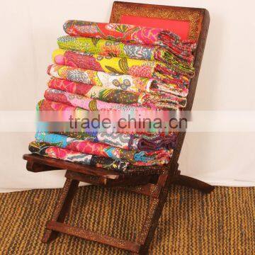 Wholesale Indian Cotton Kantha Quilt Indian Bedspread Indian Throw Bedcover Bed coverlet