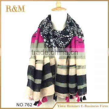 Fashionable lady polyester scarf Wholesale manufacture