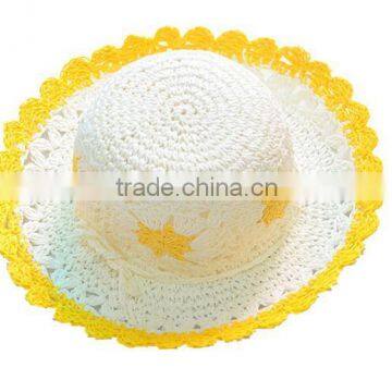 The Most Popular promotional custom crochet straw hat