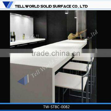 Snack bar acrylic solid surface counter top