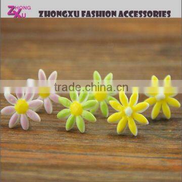 new lady high quality custom ceramic flower earring