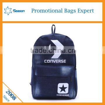 Alibaba china denim backpack school bag