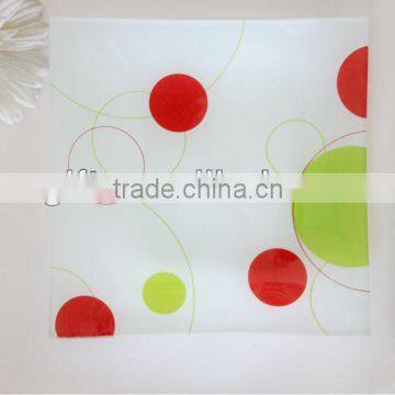 2015 new decal printing square glass plate