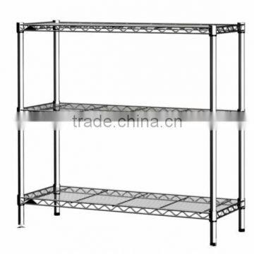 3 Tiers Chromed Metal Wire Shelving, Storage Rack