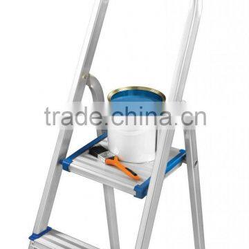 COMPACT DESIGN 5 Step Household Aluminum Ladder With Handrail. photo-4