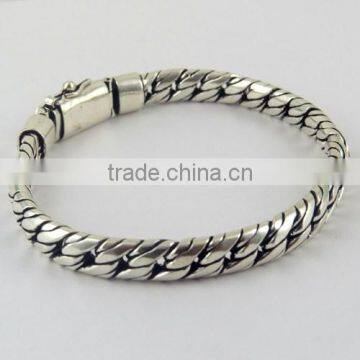 Fantastic !! Chain Shape Plain 925 Sterling Silver Bracelet, All Over World Shipping, Gift Silver Jewelry