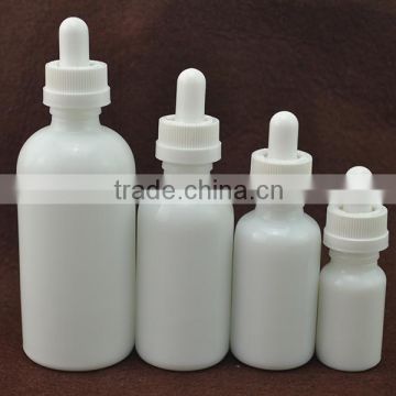 5ml 10ml 15ml 20ml 30ml 50ml 100ml white porcelain bottles with dropper childproof cap for cosmetic